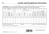 Napi beteglétszám kimutatás szabadlap A/5 fekvő