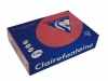 Másolópapír színes Clairefontaine Trophée A/4 210g intenzív vörös 250 ív/csomag