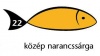 Karton Rainbow 50x70 cm 230g pasztell közép narancssárga 22