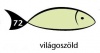 Karton Rainbow 50x70 cm 230g pasztell világoszöld 72