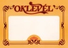 Oklevél pd B/4 fekvő egyoldalas sárga/barna
