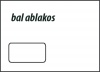 Boríték LC/5 öntapadós bal ablakos