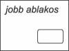 Boríték LC/6 öntapadós jobb ablakos