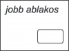Boríték LC/6 szilikonos jobb ablakos