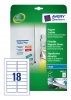 Etikett címke Avery Zweckform 78x28 mm univerzális címke mágneses 5 ív 90 db/csomag J887