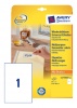 Etikett címke Avery Zweckform 210x297 mm univerzális címke visszaszedhető 25 ív 25 db/csomag L4735