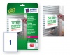 Etikett címke Avery Zweckform 190x275 mm lézer címke ragsztómentes tapadó fólia 10 ív 10 db/csomag L7080