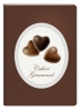 Füzet Clairefontaine Cahiers Gourmand 148x210 mm 48 lapos puha fedeles vonalas Heart Chocola