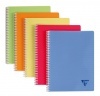 Spirálfüzet Clairefontaine Linicolor Fresh A/4-90 lapos kockás vegyes