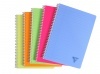 Spirálfüzet Clairefontaine Linicolor Fresh A/4-90 lapos vonalas vegyes