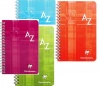 Mutató spirálos Clairefontaine A/5 90 lapos laminált fedeles kockás