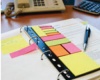 Öntapadós jegyzettömb szett Info Notes 315x120 mm vegyes színek gyűrűs betéten
