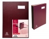 Aláírókönyv Exacompta 240x320 mm 12 részes burgundi