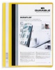 Gyorsfüző PVC Durable Duraplus A/4 áttetsző zsebes előlap sárga