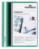 Gyorsfüző PVC Durable Duraplus A/4 áttetsző zsebes előlap zöld