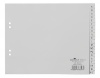 Elválasztólap PP Durable 180x230 mm A-Z-ig szürke