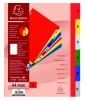 Elválasztólap PP Exacompta 297x242 mm 6 részes színes maxi