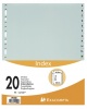 Regiszter PP Exacompta 297x242 mm A-Z-ig 20 részes szürke