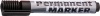 Marker Centrum permanent kerek fekete