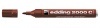 Marker Edding 2000 permanent kerek barna