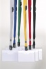 Névkitűző Durable 90x60 mm piros szalaggal