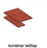 Irattartó konténer tetőlap Kwantum-308 KNP20-308 körte-konyak 44/2.2/70 cm
