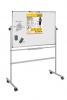 Mágnestábla kétoldalas Bi-Office 120x150 cm forgatható