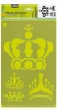 Kreatív stencil forma Pébéo öntapadós kicsi 20x30 cm korona