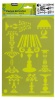 Kreatív stencil forma Pébéo öntapadós kicsi 20x30 cm lámpák