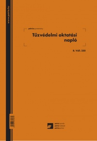 Tűzvédelmi oktatási napló 24 lapos füzet A/4 álló