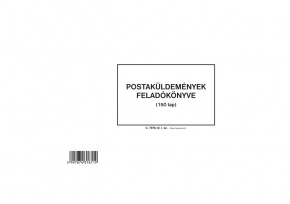 Postaküldemények feladókönyve A/4 fekvő 150 lapos