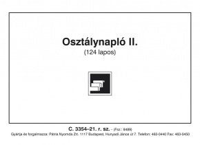 Osztálynapló II. 124 lapos könyv A/4 álló