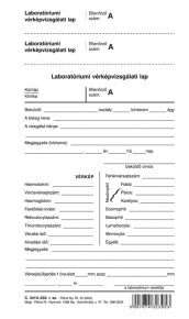 Vérvizsgálati lap 206x120 mm