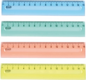 Vonalzó Centrum egyenes 15 cm csomagolt