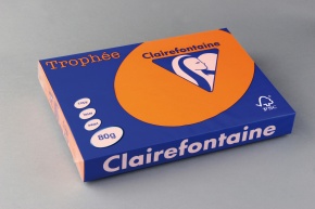 Másolópapír színes Clairefontaine Trophée A/3 80g intenzív lángvörös 500 ív/csomag