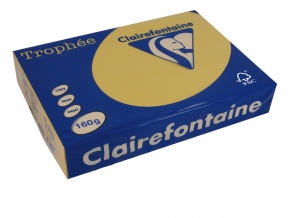 Másolópapír színes Clairefontaine Trophée A/4 160g pasztell arany 250 ív/csomag