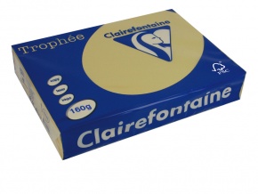 Másolópapír színes Clairefontaine Trophée A/4 160g pasztell karamell 250 ív/csomag