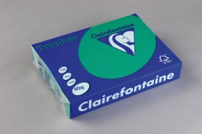 Másolópapír színes Clairefontaine Trophée A/4 80g intenzív sötétzöld 500 ív/csomag