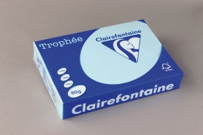 Másolópapír színes Clairefontaine Trophée A/4 80g pasztell égkék 500 ív/csomag