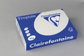 Másolópapír színes Clairefontaine Trophée A/4 80g pasztell gyöngyszürke 500 ív/csomag