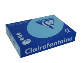 Másolópapír színes Clairefontaine Trophée A/4 80g intenzív királykék 500 ív/csomag