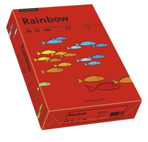 Másolópapír színes Rainbow A/4 80g piros 28 500 ív/csomag