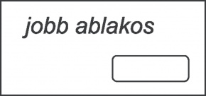 Boríték LA/4 öntapadós jobb ablakos