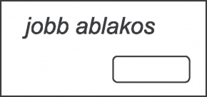 Boríték LA/4 szilikonos jobb ablakos