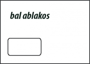 Boríték LC/5 öntapadós bal ablakos