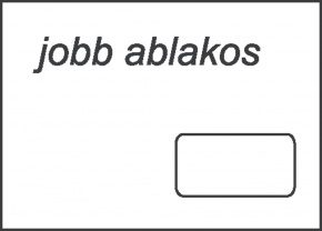 Boríték LC/5 öntapadós jobb ablakos
