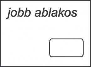 Boríték LC/6 szilikonos jobb ablakos