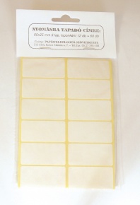 Etikett címke 50x25 mm 60 db/csomag