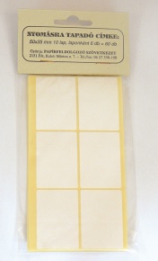 Etikett címke 50x35 mm 60 db/csomag