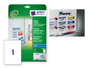 Etikett címke Avery Zweckform 210x297 mm univerzális címke mágneses 5 ív 5 db/csomag J8867